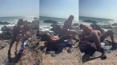 Elizabethh1827 – Beach Sextape With Troy Porn Video